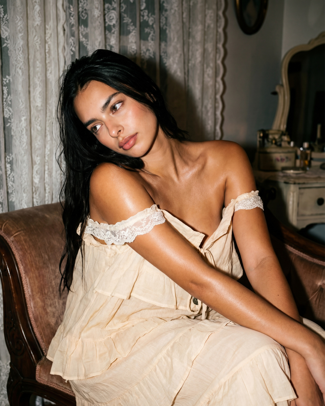 The Radhi Dress (Almond Milk)