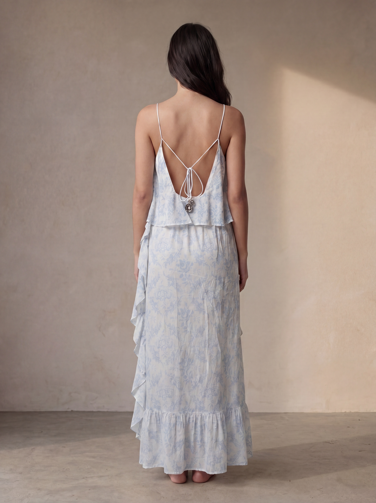 The Catherine Dress in Cornflower Blue