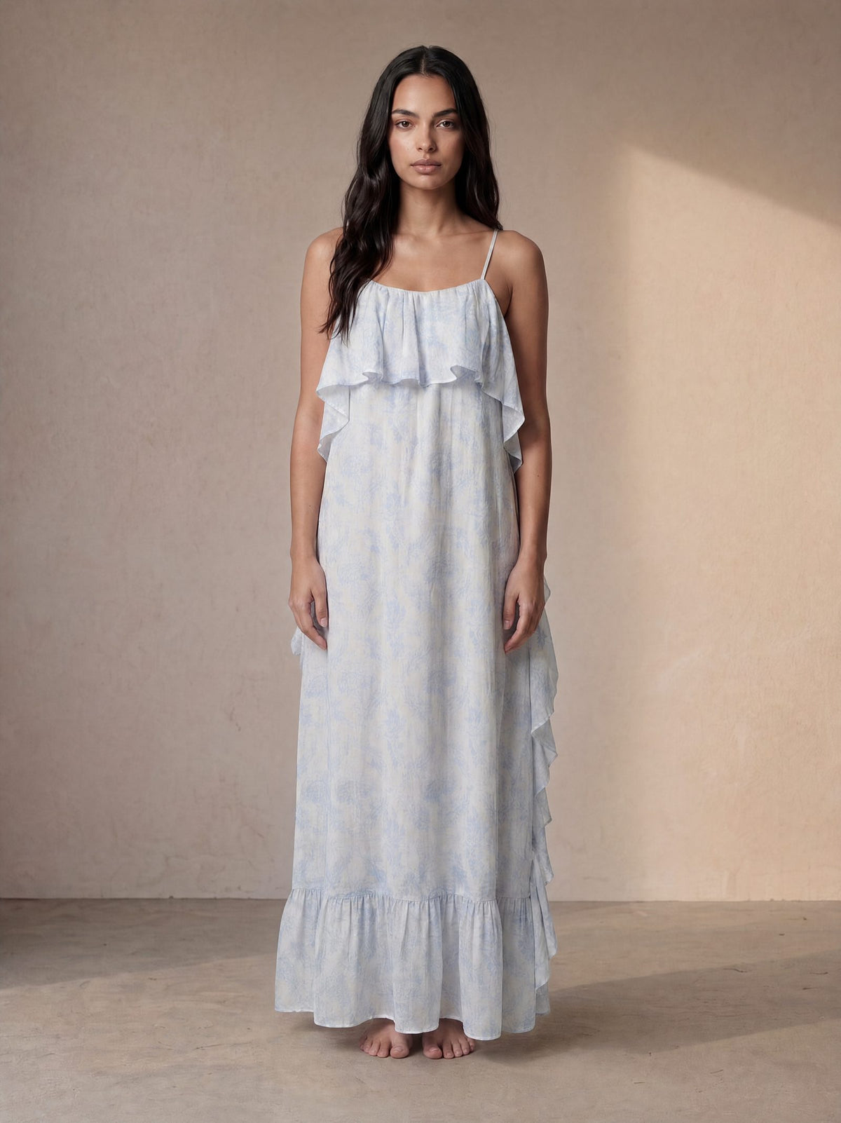 The Catherine Dress in Cornflower Blue