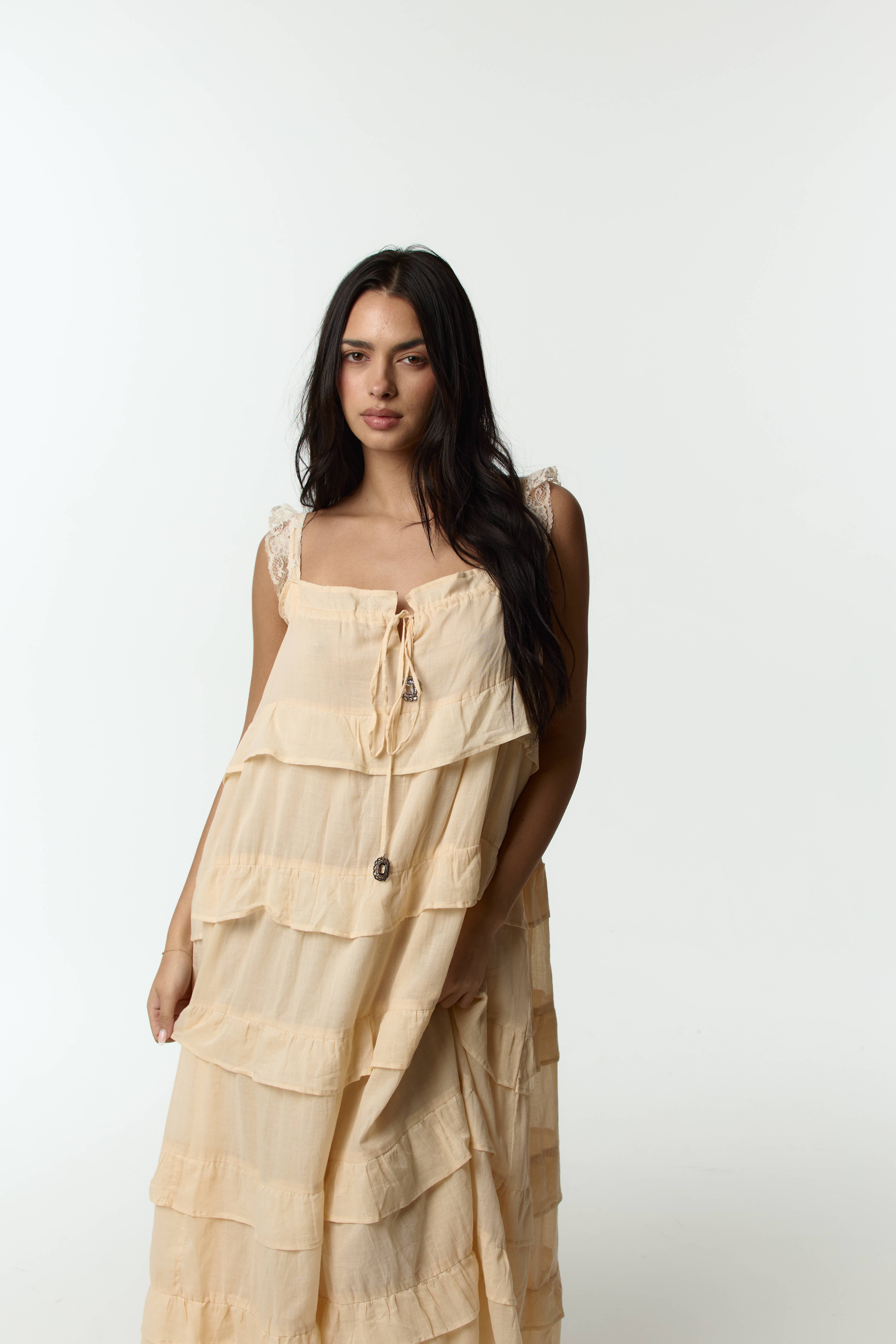 The Radhi Dress (Almond Milk)