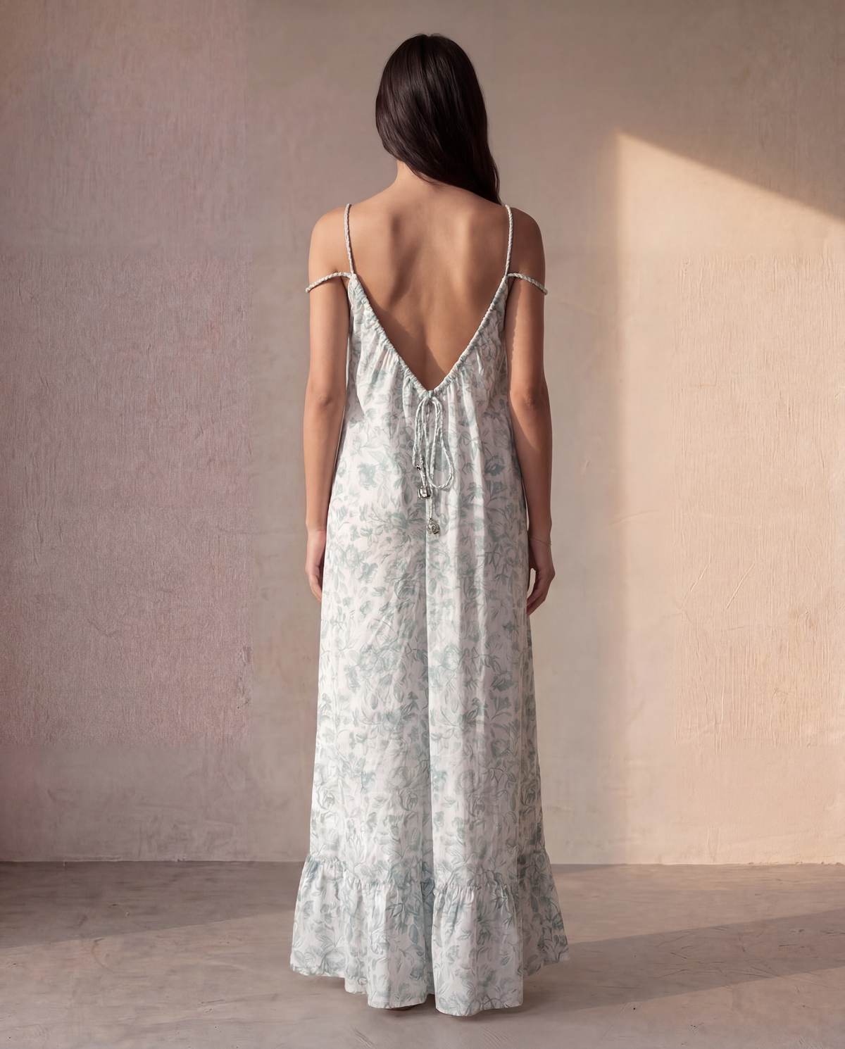 The Noel Dress in Sage Green