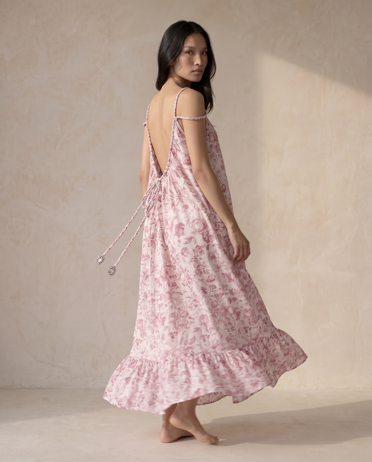 The Catherine Dress in Blush Pink