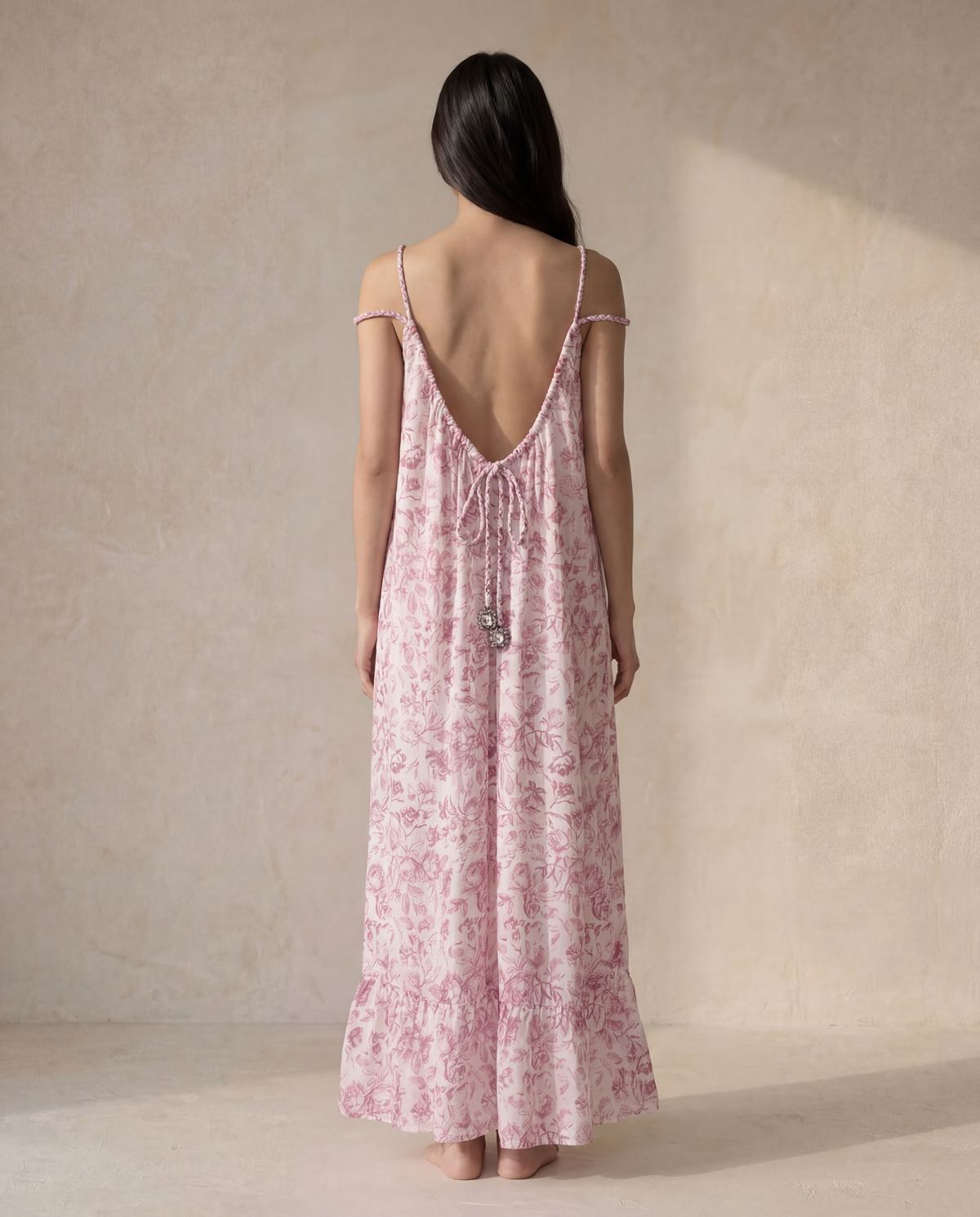 The Noel Dress in Blush Pink