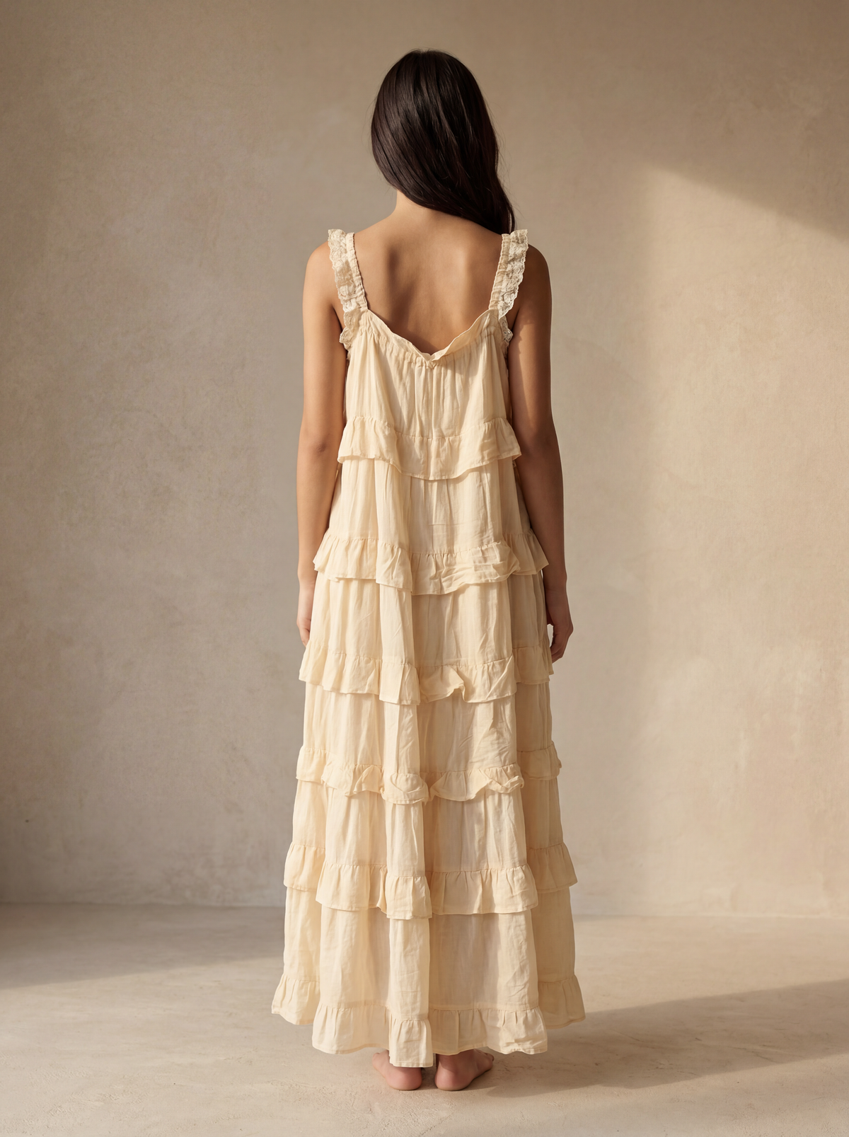 The Radhi Dress in Cream